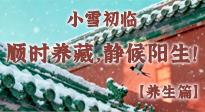 【節(jié)氣養(yǎng)生】小雪初臨：順時養(yǎng)藏，靜候陽生！